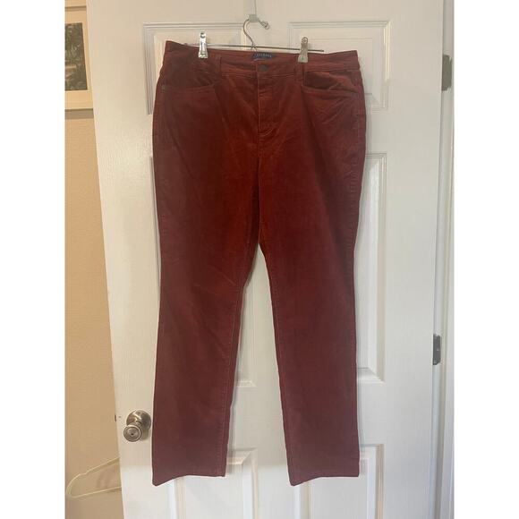 Talbots Pants - Talbots stretch  corduroy straight leg pants size 14